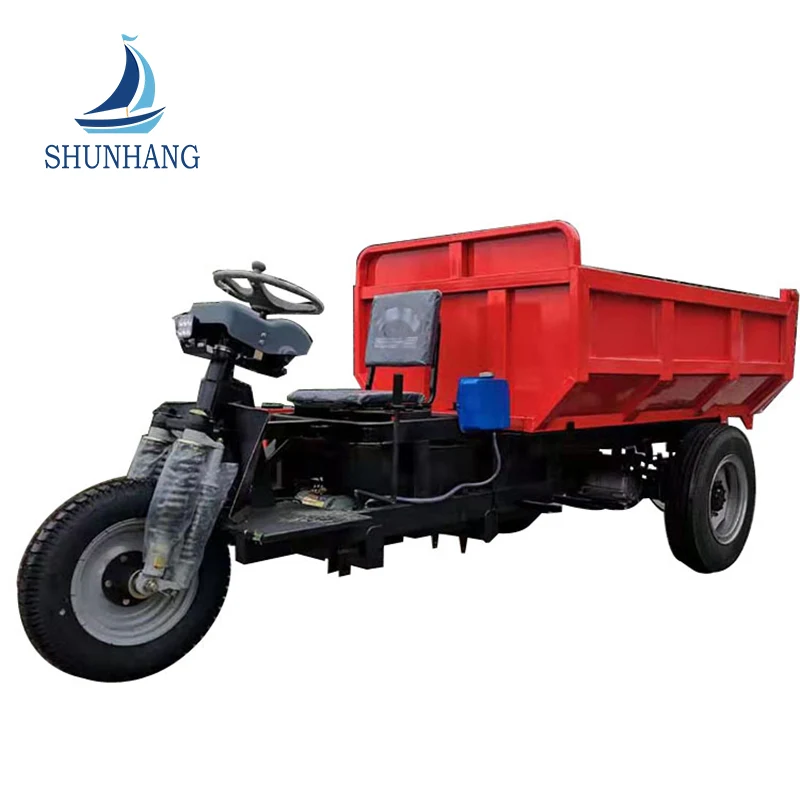 Load Bearing 5 Tons 96v Battery Engineering Tricycle