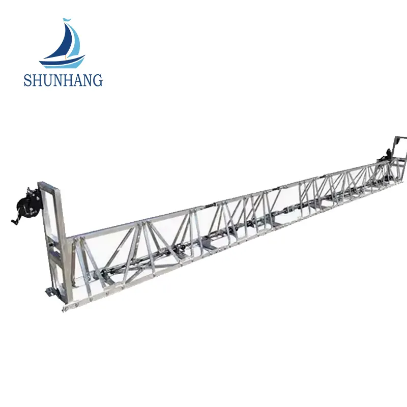 12m Concrete Floor Aluminum Vibrating Truss Screed Machine